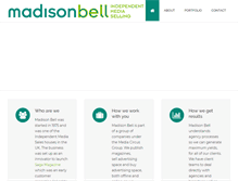 Tablet Screenshot of madisonbell.com